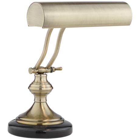 Antique Brass With Marble Piano Desk Lamp