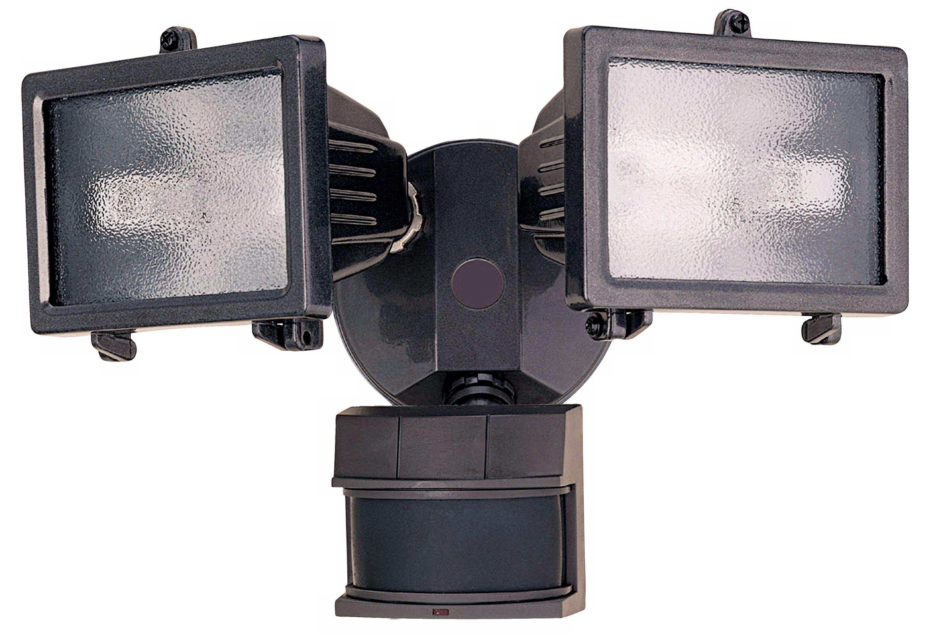 Bronze Finish 13" Wide 2-Light Motion Sensor Security Light