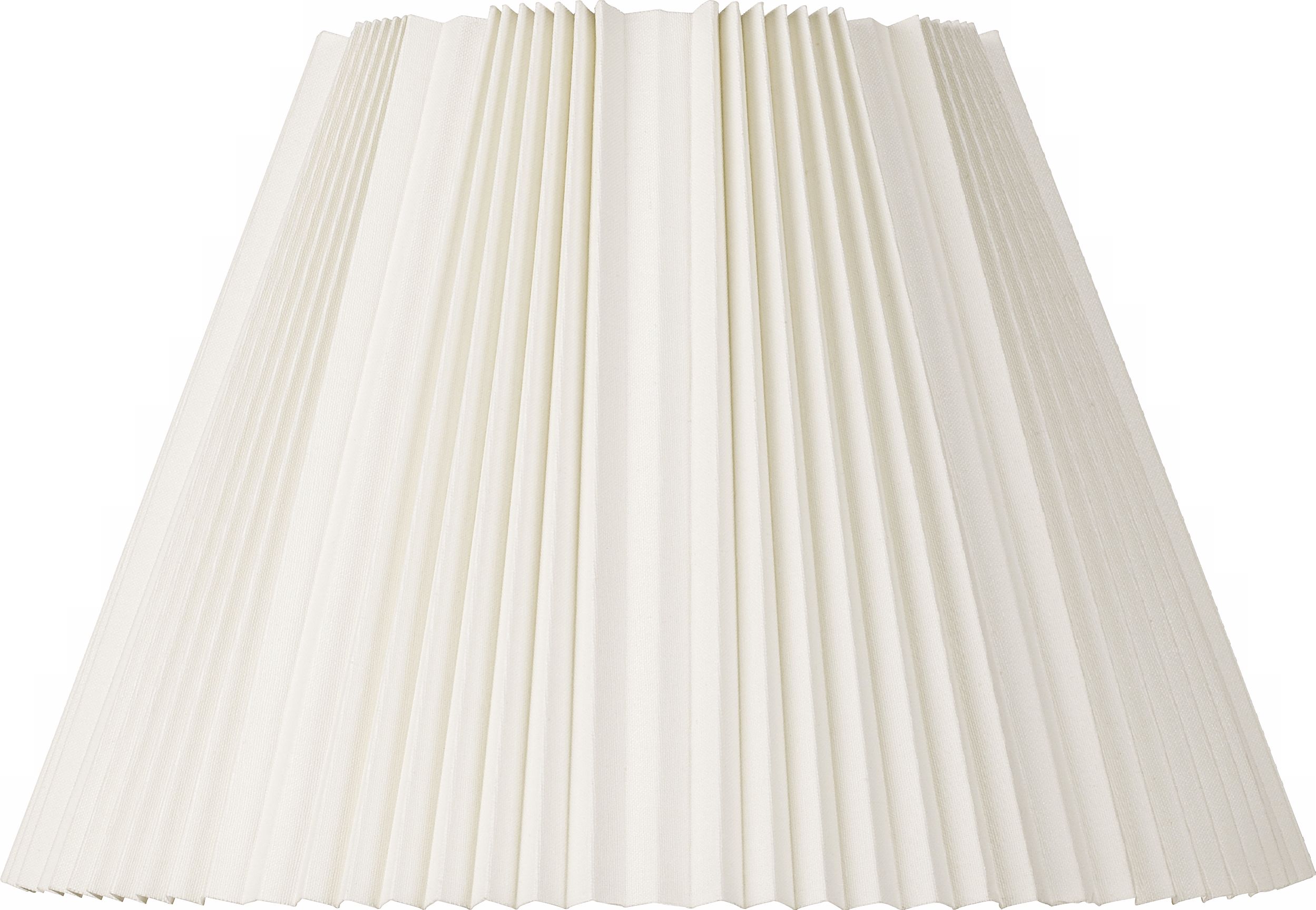 Eggshell Pleated Bell Shade 9.5x19x13 (Spider)