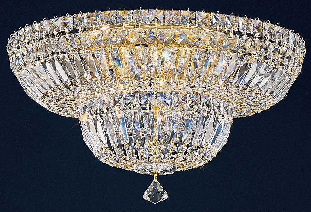 Schonbek Petite 18" Wide Crystal Flushmount (QS)
