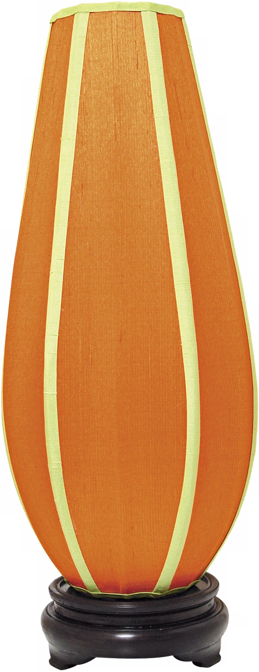 Bickett Tobin Pumpkin Orange and Lime Lotus Table Lamp