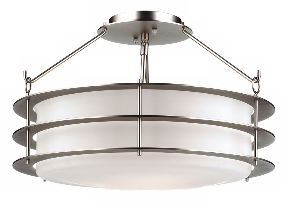 Forecast Hollywood Hills Silver 18" Ceiling Light Fixture