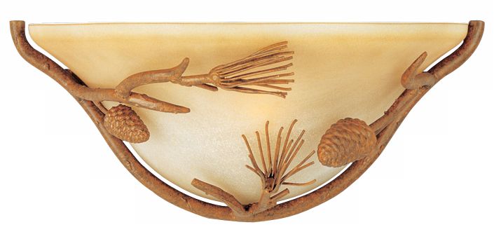 Pine Grove Collection Pinetree 14" Pocket  Wall Sconce