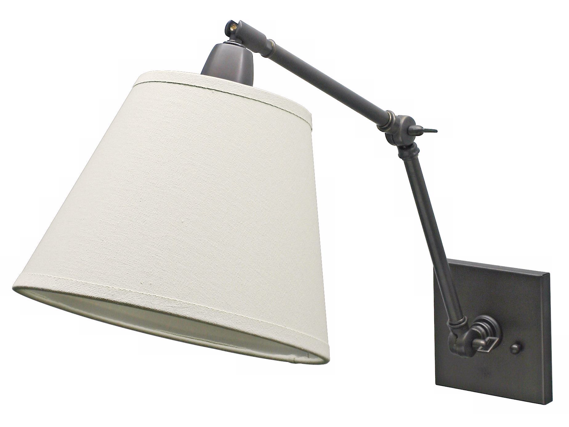 Oil-Rubbed Bronze Hardwire Swing Arm Wall Lamp