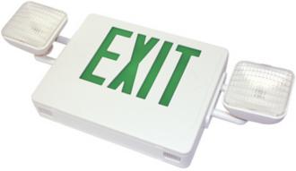 White and Green LED Emergency Light Exit Sign 47468