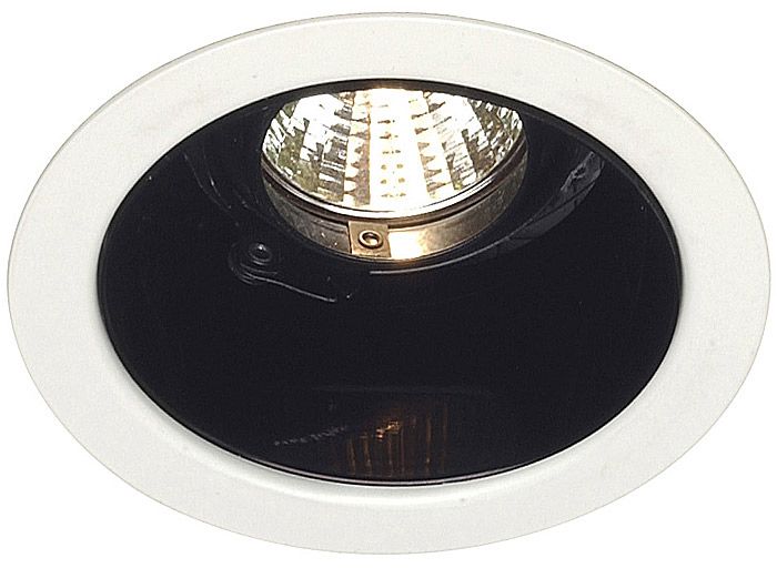 Lightolier 4" Low Voltage Black Alzak Recessed Light Trim