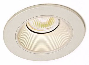 Lightolier 3-1/2" Adjustable White Baffle Recessed Trim
