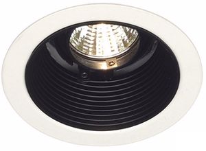 Lightolier 3-1/2 Adjustable Black Baffle Recessed Trim