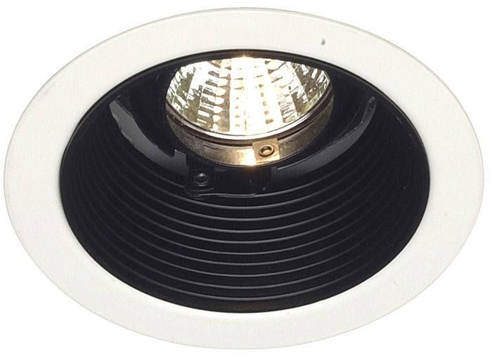 Lightolier 4" Low Voltage Black Baffle Recessed Light Trim