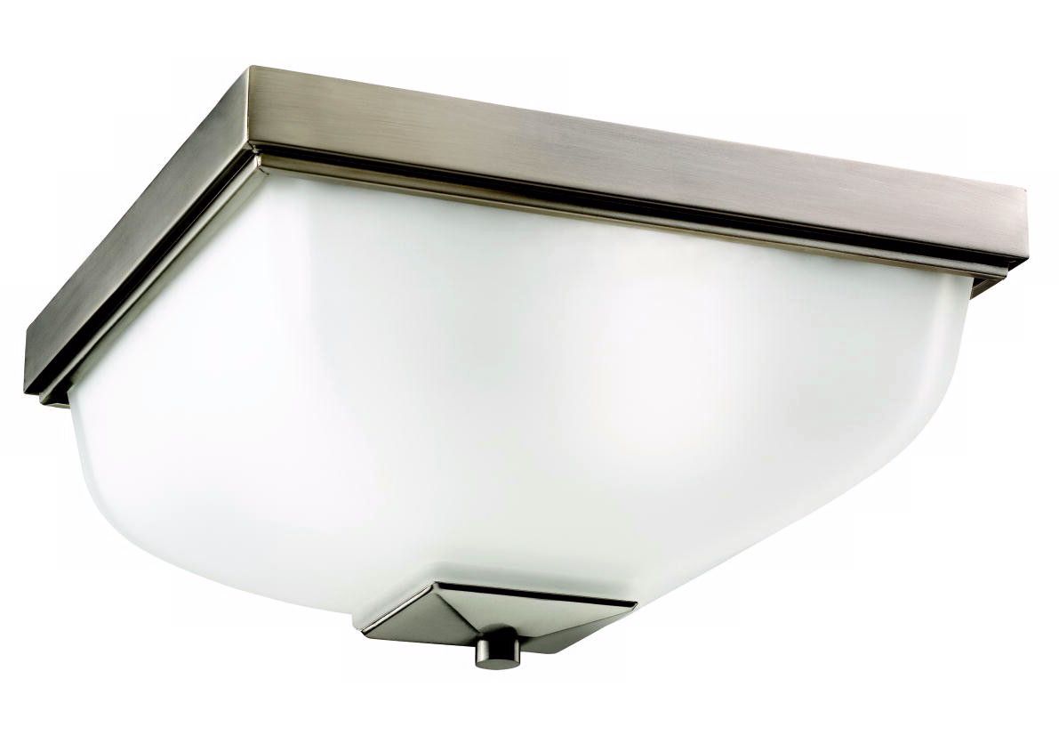 Kichler Antique Pewter with Satin Etched Glass Outdoor Light