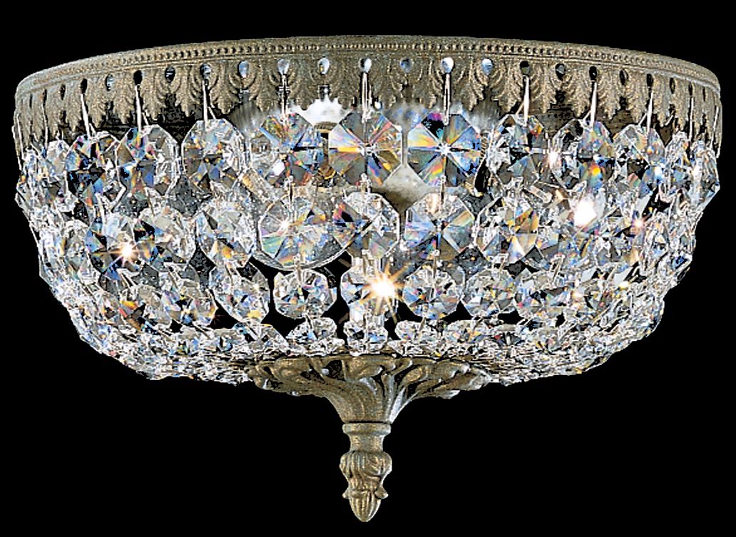 Schonbek Rialto Parchment Bronze 10" Wide Ceiling Light