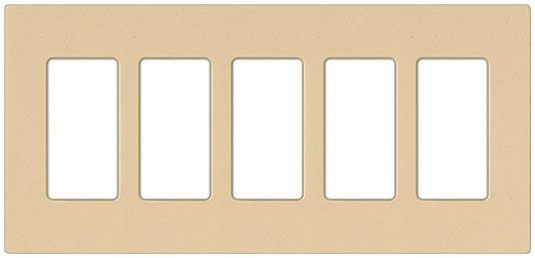 Lutron Diva Desert Stone SC 5 Gang Wallplate
