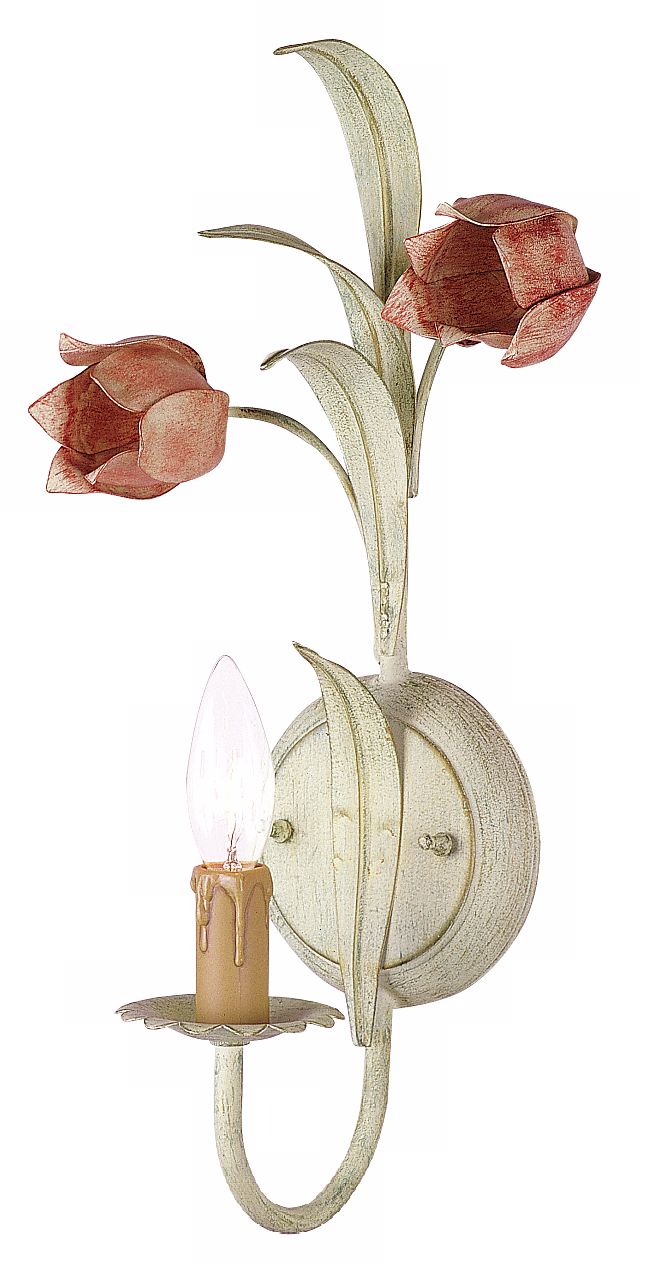 Flower Candelabra Sconce with One Light
