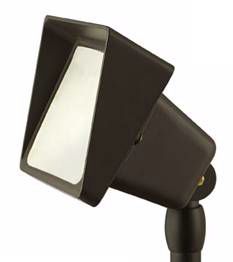 Hinkley Bronze Finish Frosted Glass Landscape Floodlight