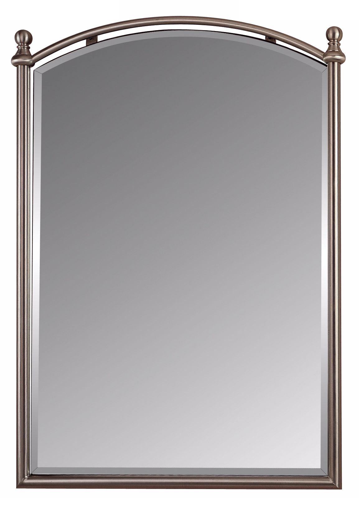 Quoizel Stylus Brushed Nickel 36" High Wall Mirror