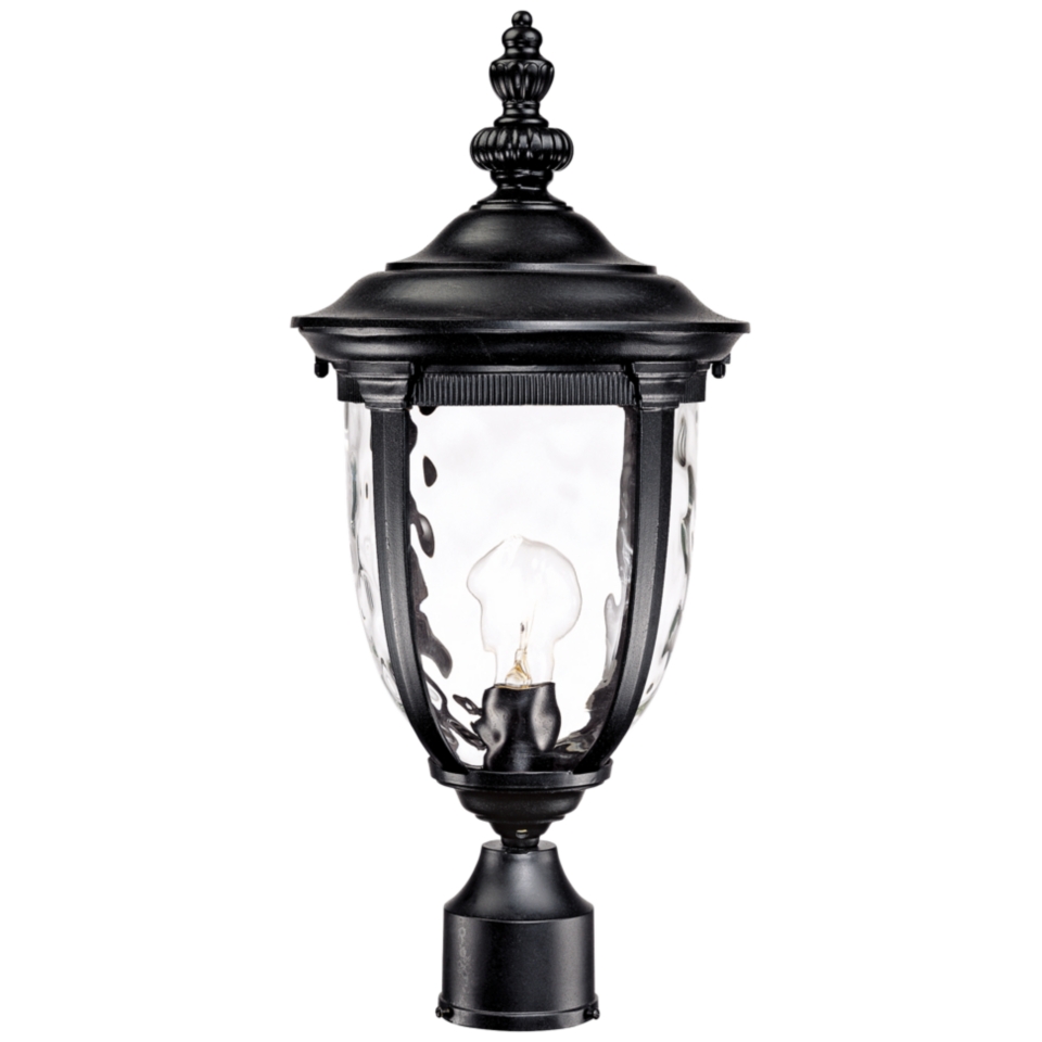 Bellagio Collection 21" High Black Outdoor Post Light   #49288
