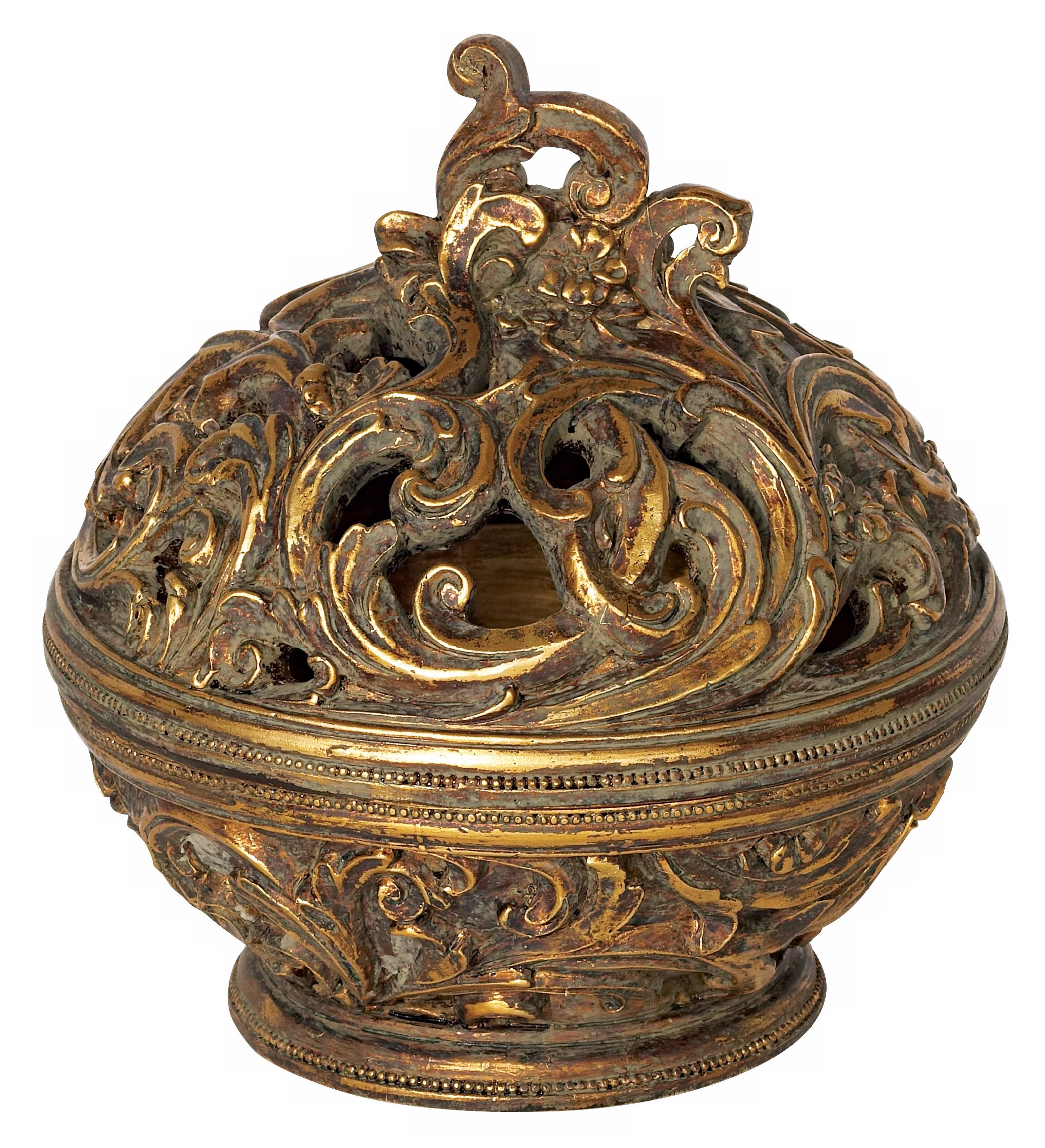Esther Gold Finish Decorative Box
