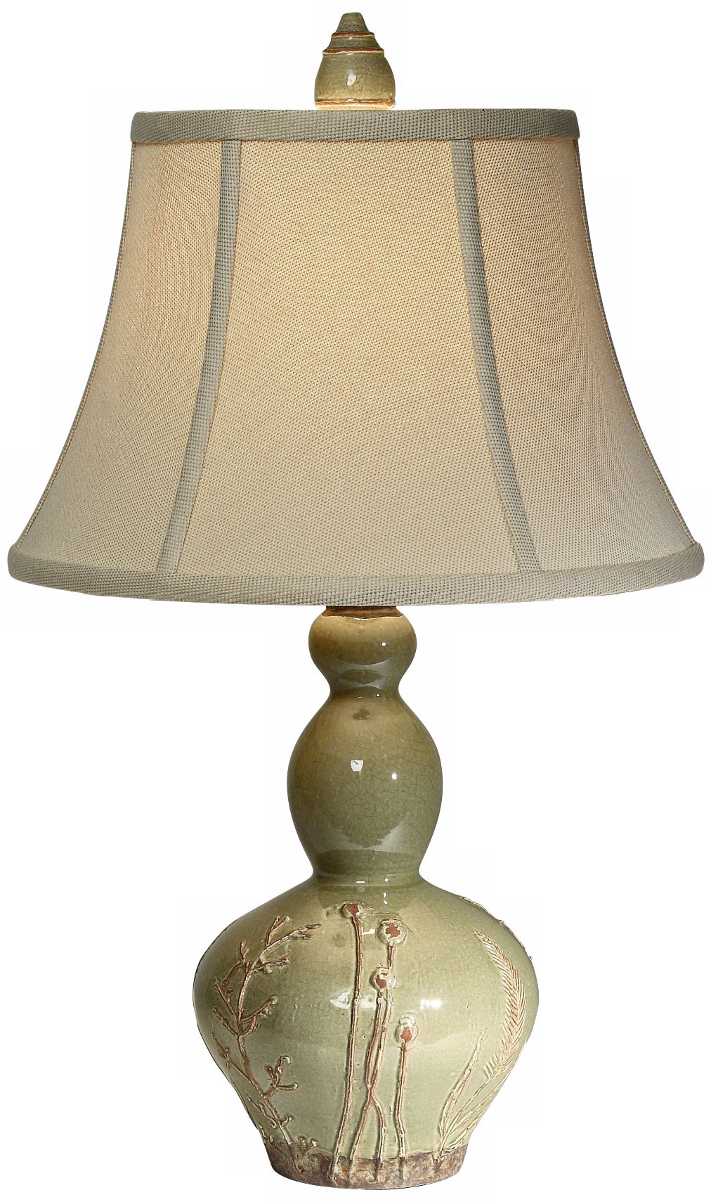 Natural Light Hopsack Poppy Gourd Table Lamp