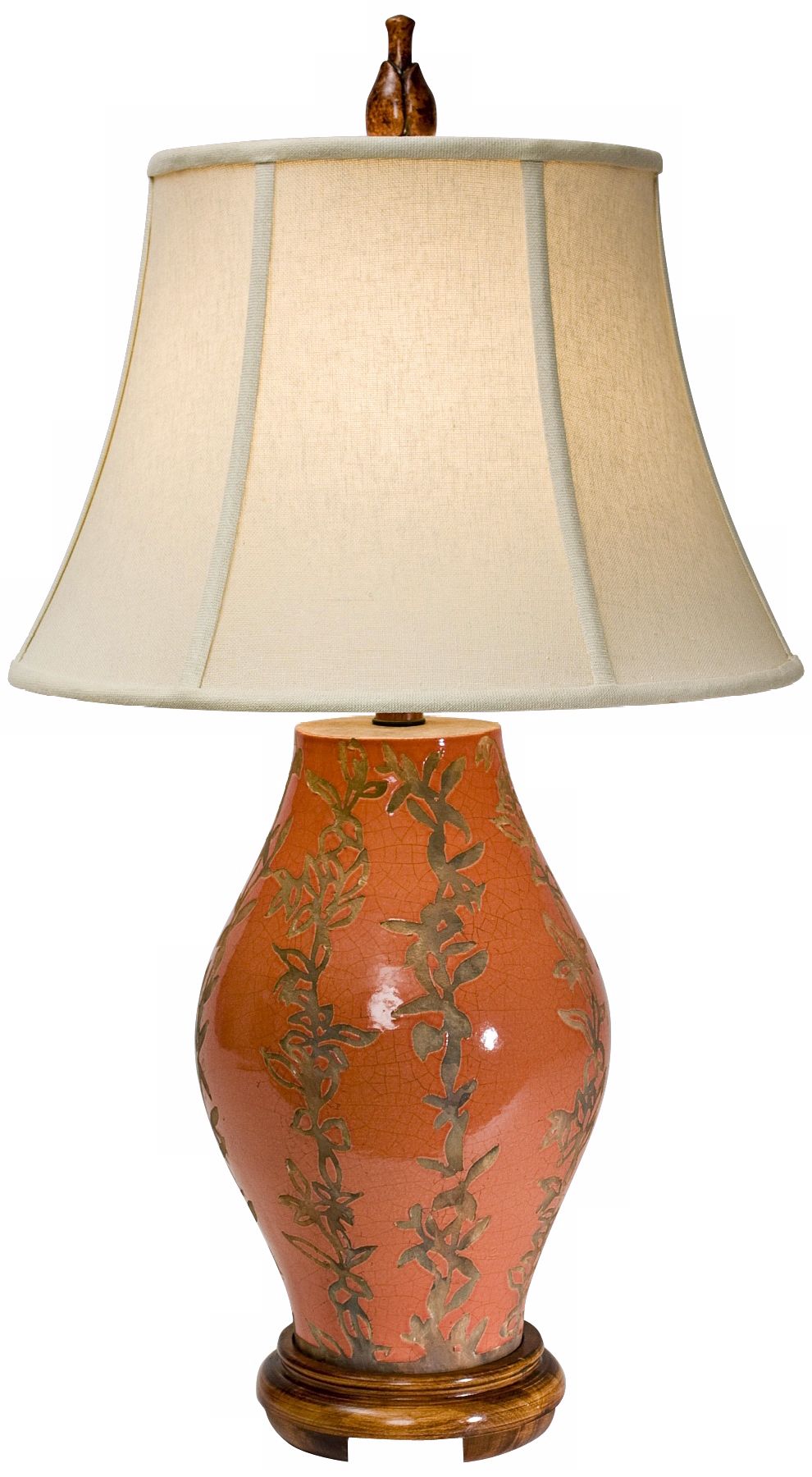 Natural Light Papillon Linen Oatmeal Table Lamp