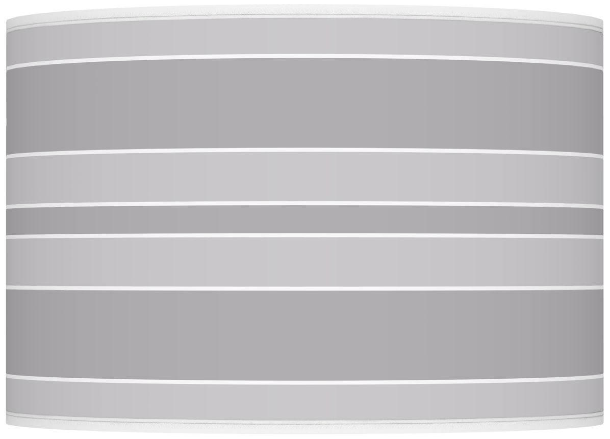 Swanky Gray Bold Stripe Ovo Table Lamp