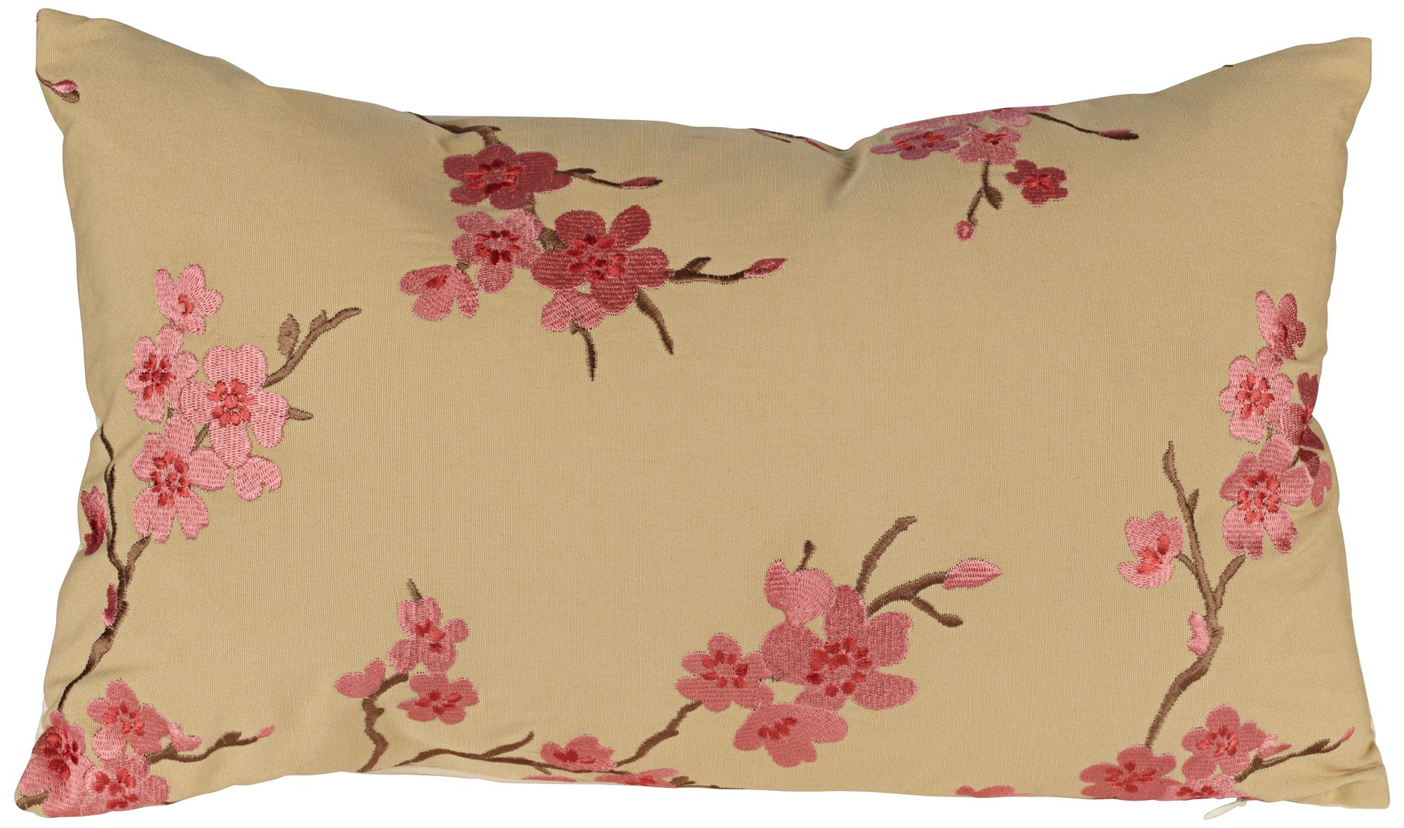 China Doll 20" Wide Pink Lumbar Pillow