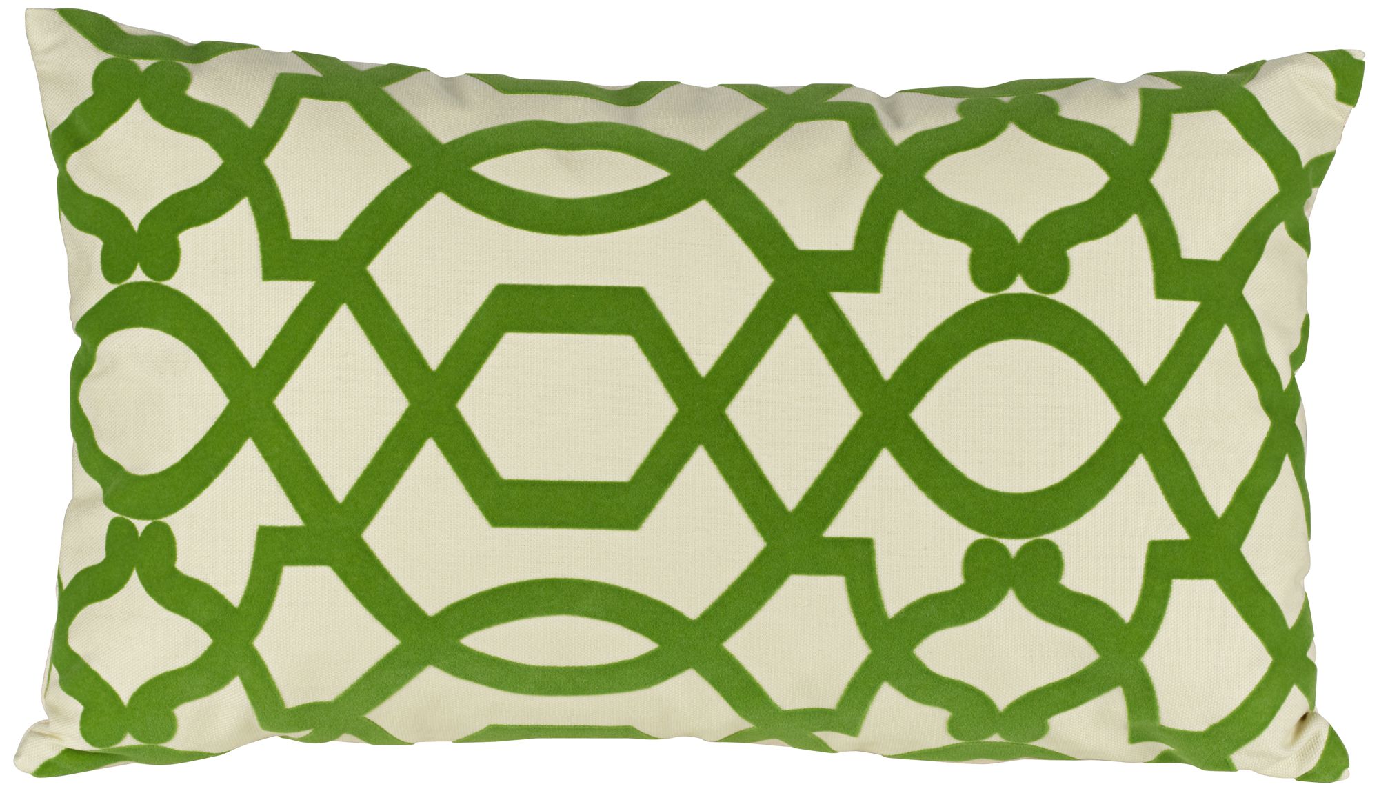 Tangle Green 20" Wide Lumbar Pillow