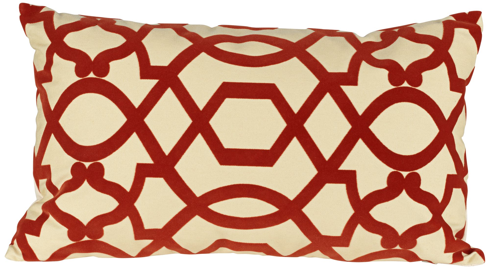 Tangle Red 20" Wide Lumbar Pillow