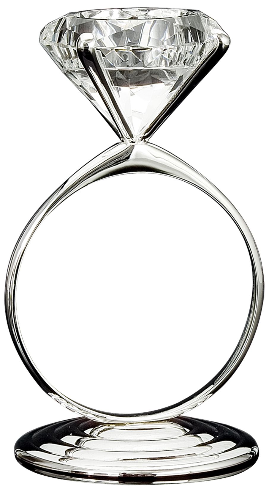 Godinger Diamond Ring Silver Tealight Holder