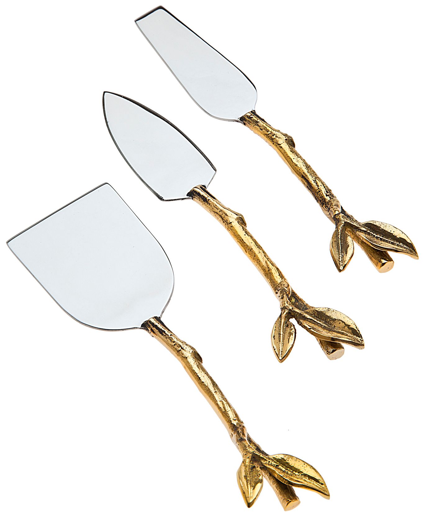 Godinger Leaf 2-Tone Silver Cheese Servers