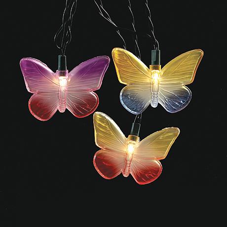 Butterflys 10-Foot Party String Light with 10 Lights - #4G351 LampsPlus.com