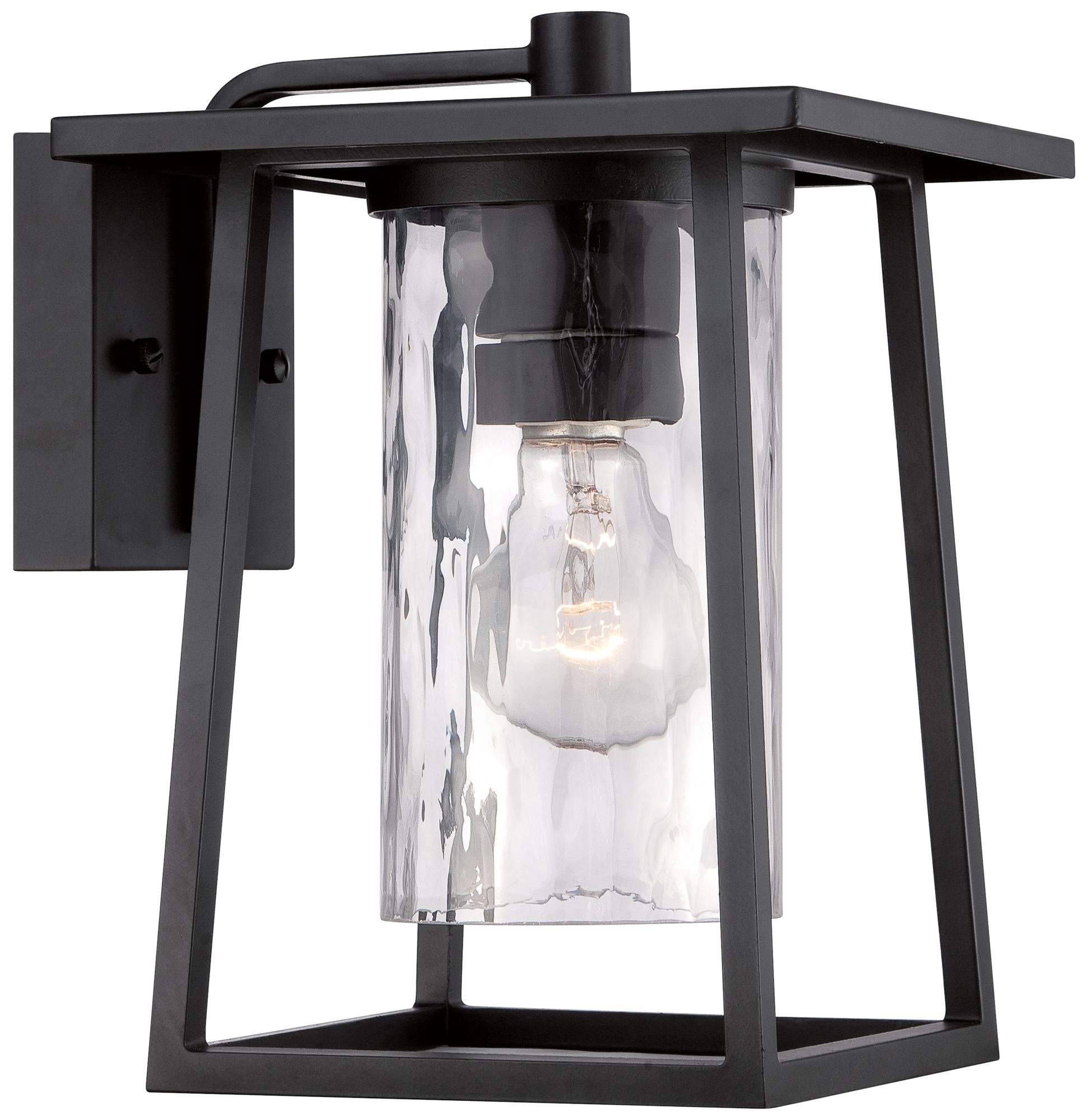 Quoizel Lodge 10 1/2" High Black Outdoor Wall Light - #4W426 | www