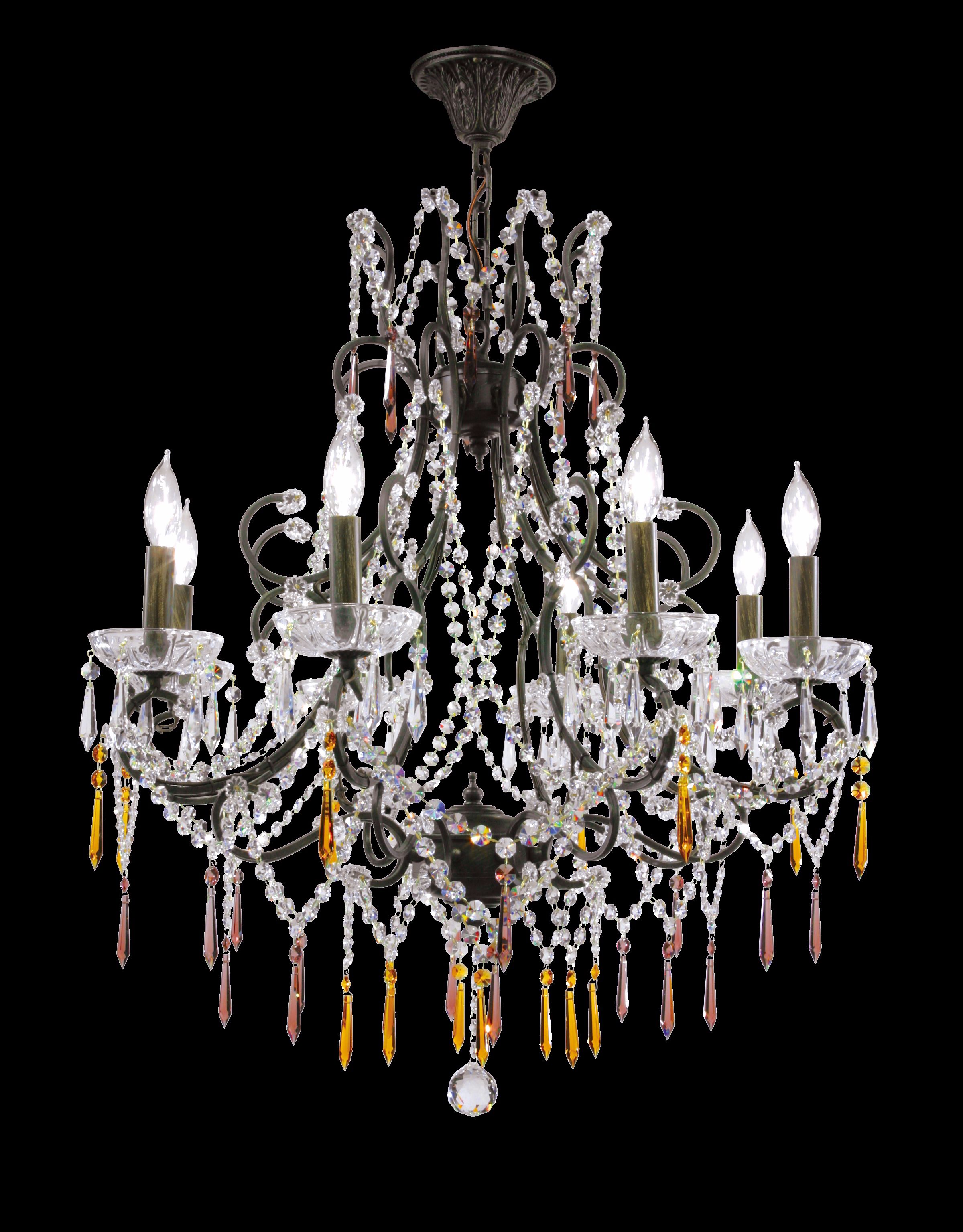 James R. Moder Eight Light Isabella Collection Chandelier