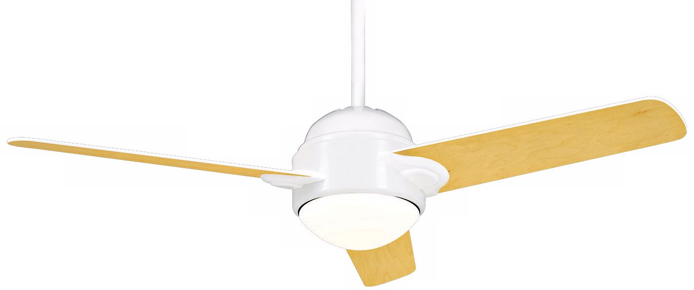 54" Casablanca Trident Snow White Ceiling Fan