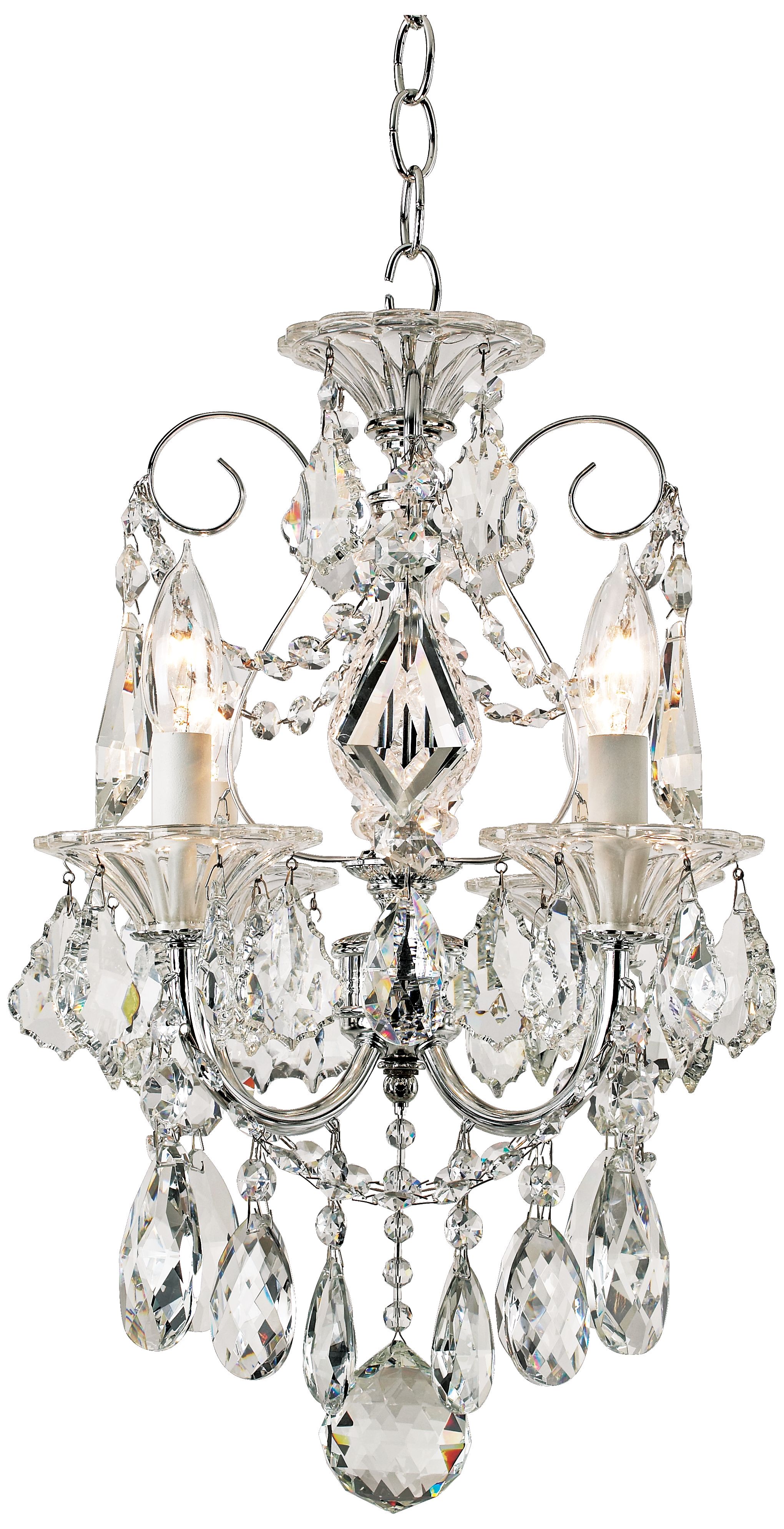 Schonbek Silver Palace Crystal Mini Chandelier