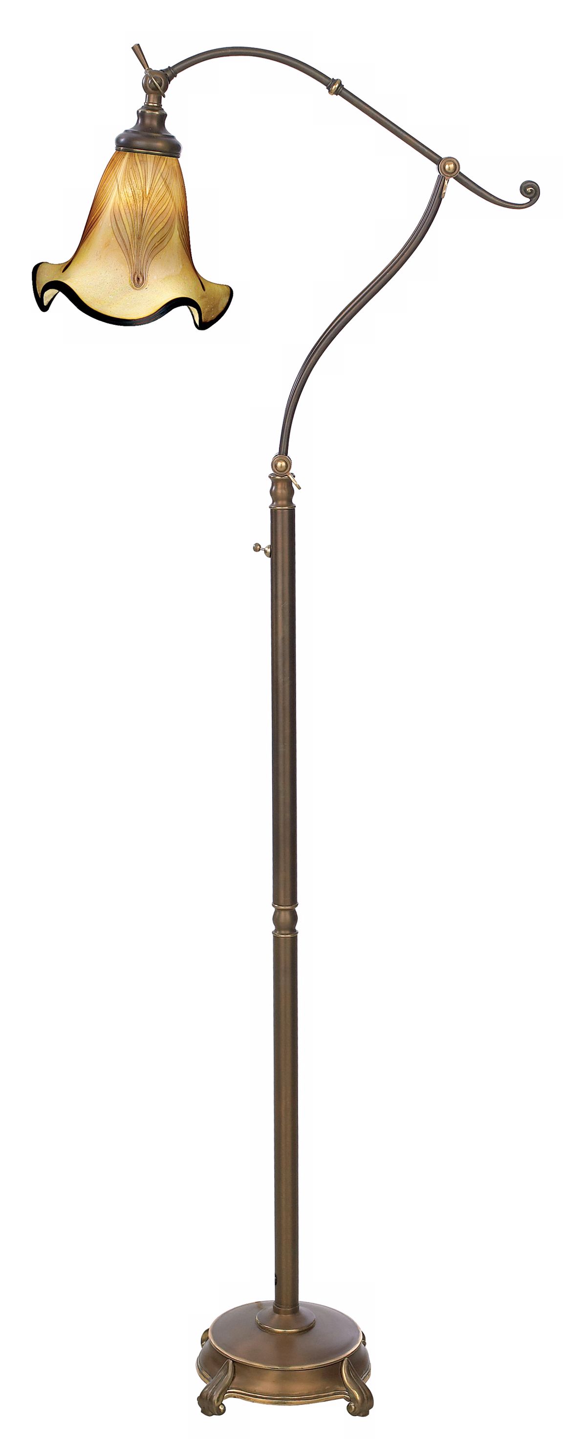 Quoizel Timeless Task Collection Fine Feather Floor Lamp