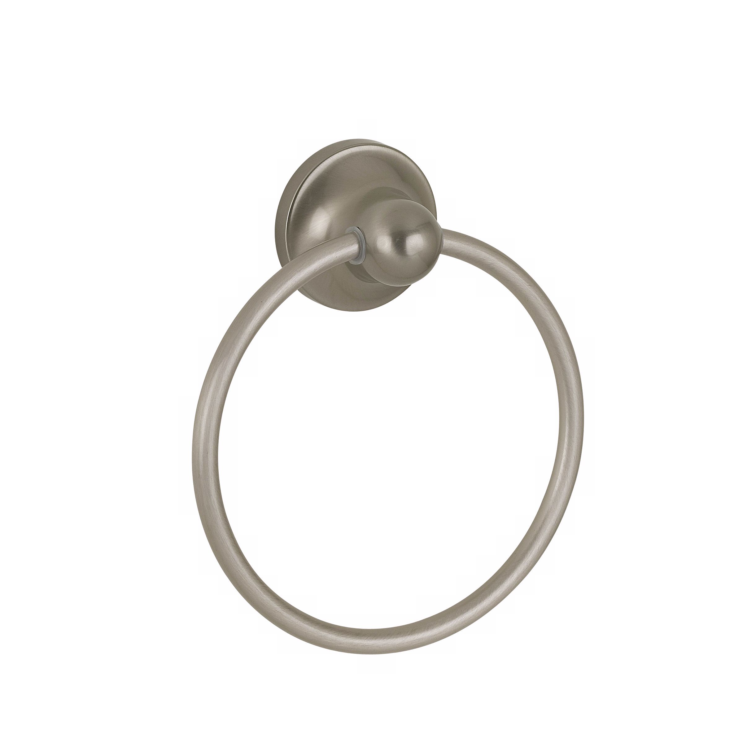 Diamondback Satin Nickel Bathroom Towel Ring