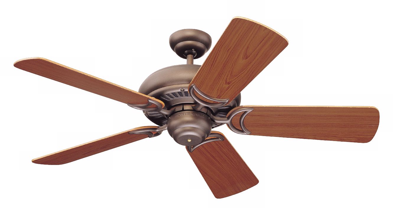 44" Monte Carlo Designer Supreme II Roman Bronze Ceiling Fan