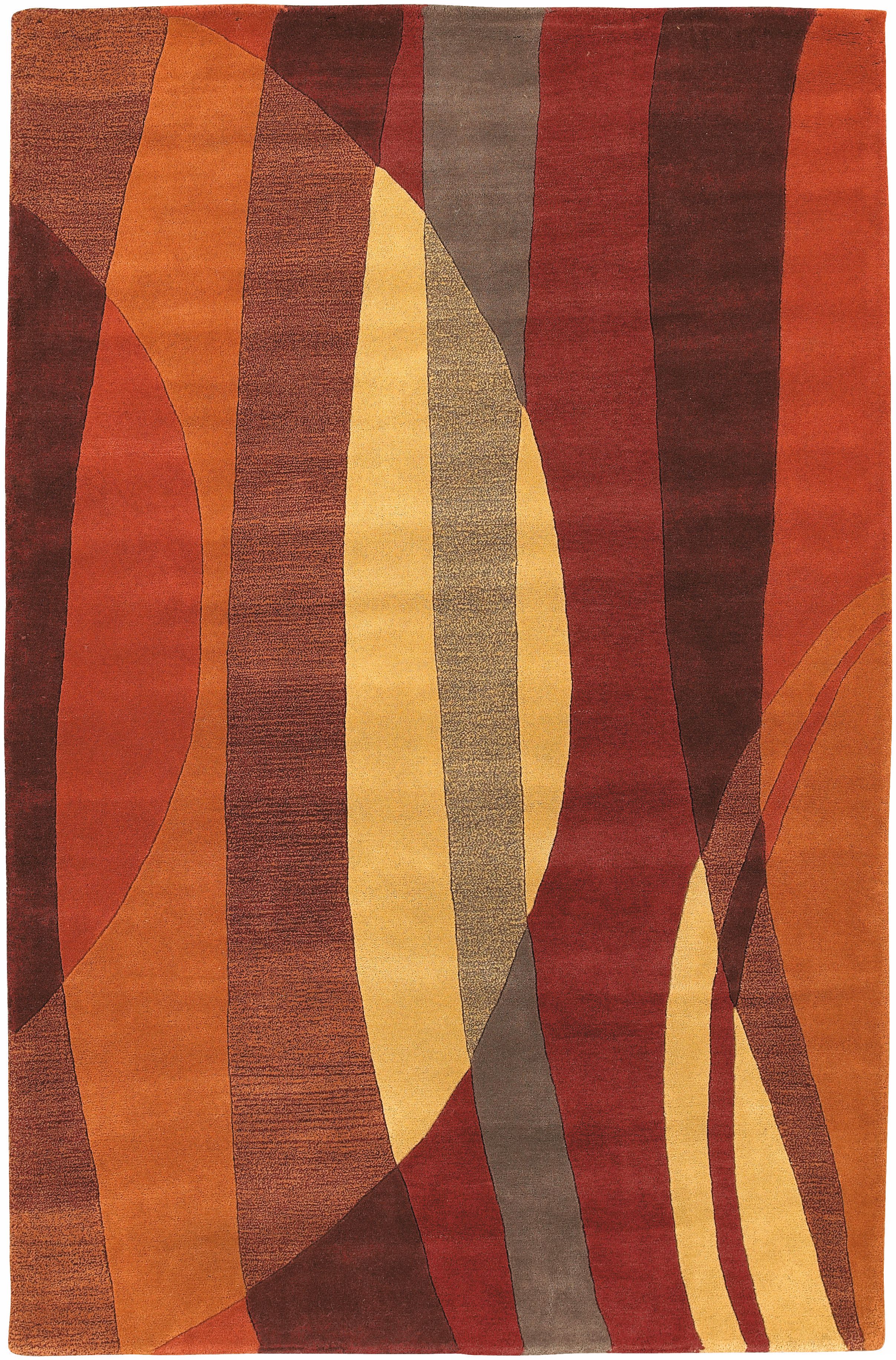 Half Moon Orange Multi Handmade Rug