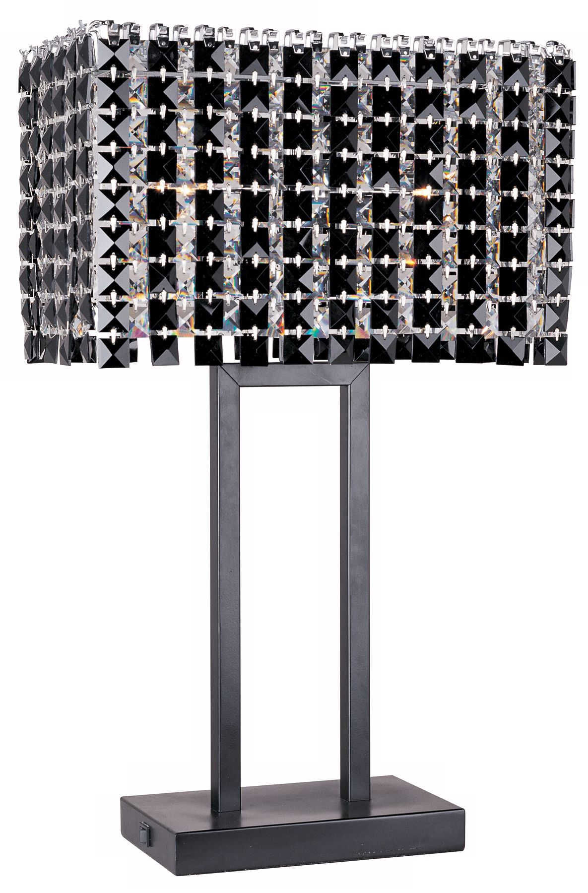 Black Crystal Table Lamp