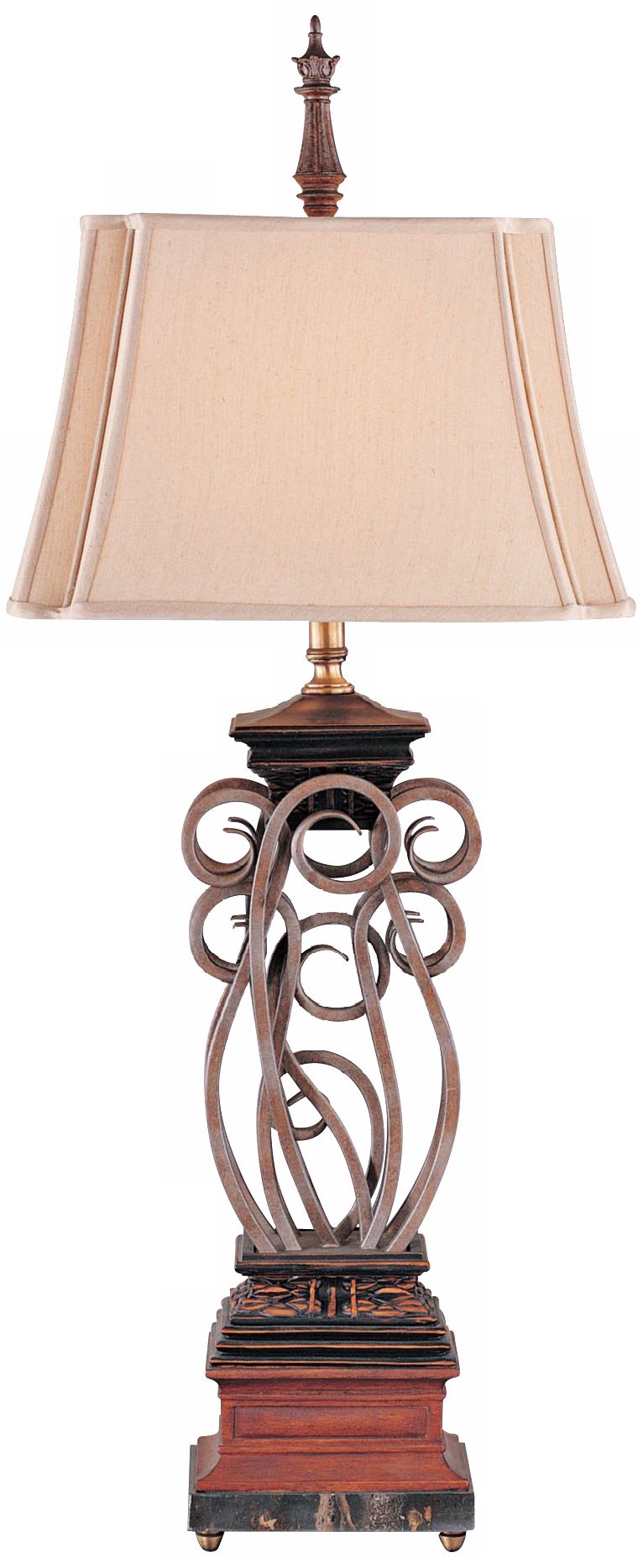 Murray Feiss Waterfall Duo British Bronze Table Lamp