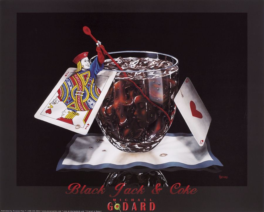 Black Jack and Coke Canvas Transfer Wall Art