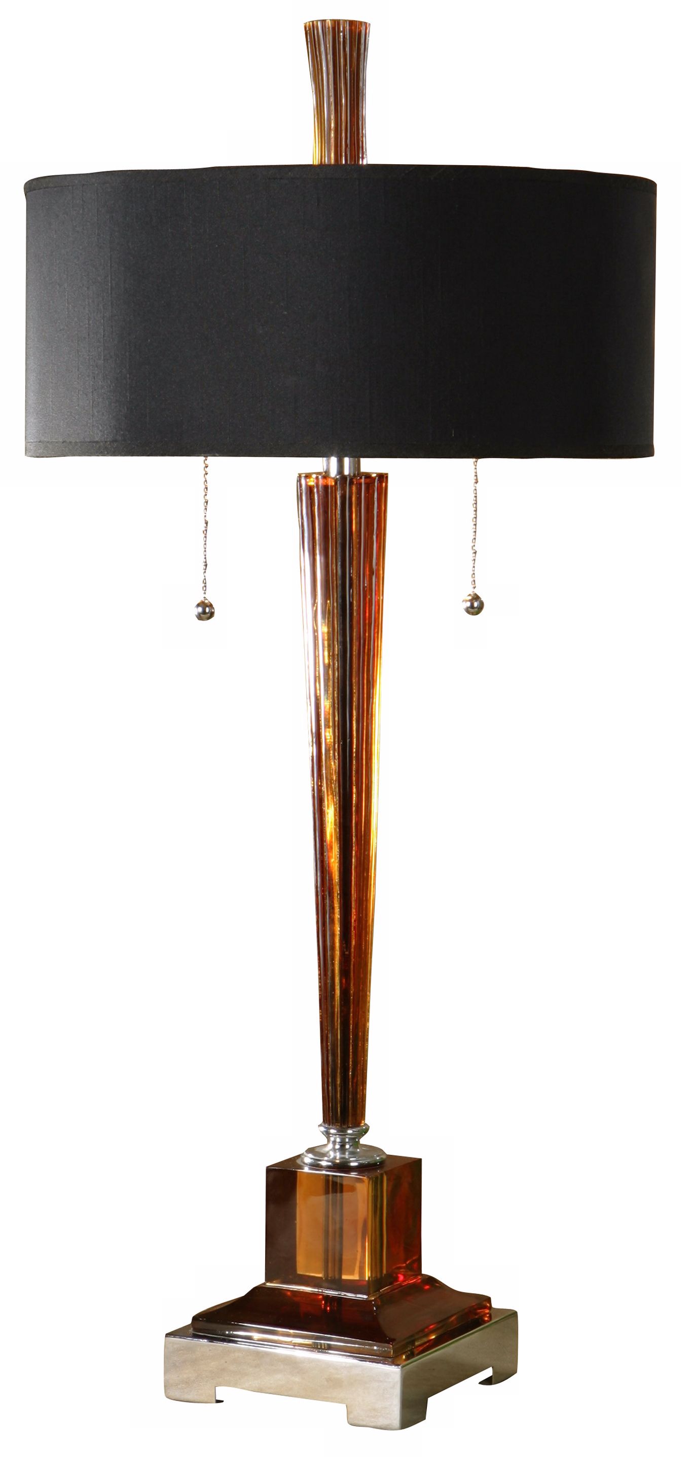 Uttermost Nina Amber Column Table Lamp