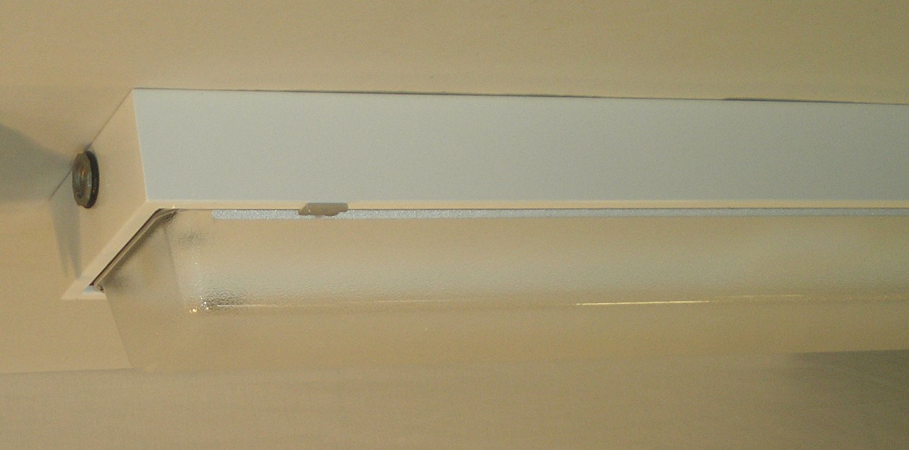 White Finish 9" High 99" Wide Fluorescent Strip