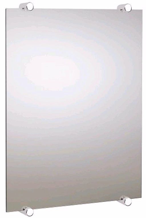 The Post Collection Chrome Finish 32" High Wall Mirror