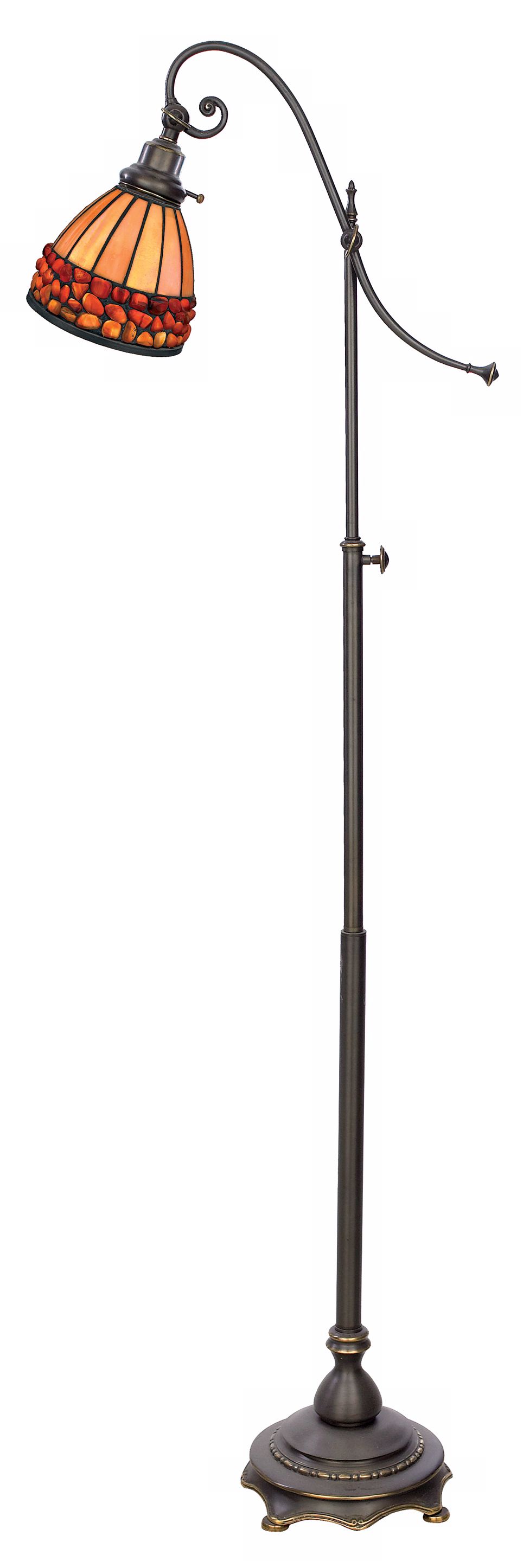 Quoizel Timeless Task Collection Pomez Tiffany Floor Lamp