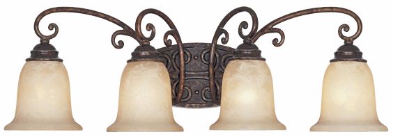 Amherst Collection Burnt Umber 30" Wide Bathroom Wall Light
