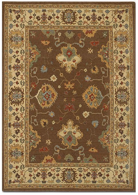 Kashan Mocha-Ivory Area Rug