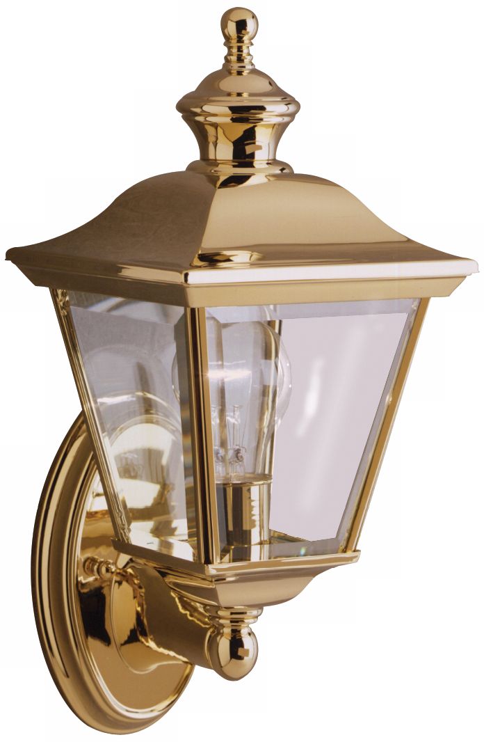 Kichler Polished Brass 15 1/2" High Outdoor Wall Light