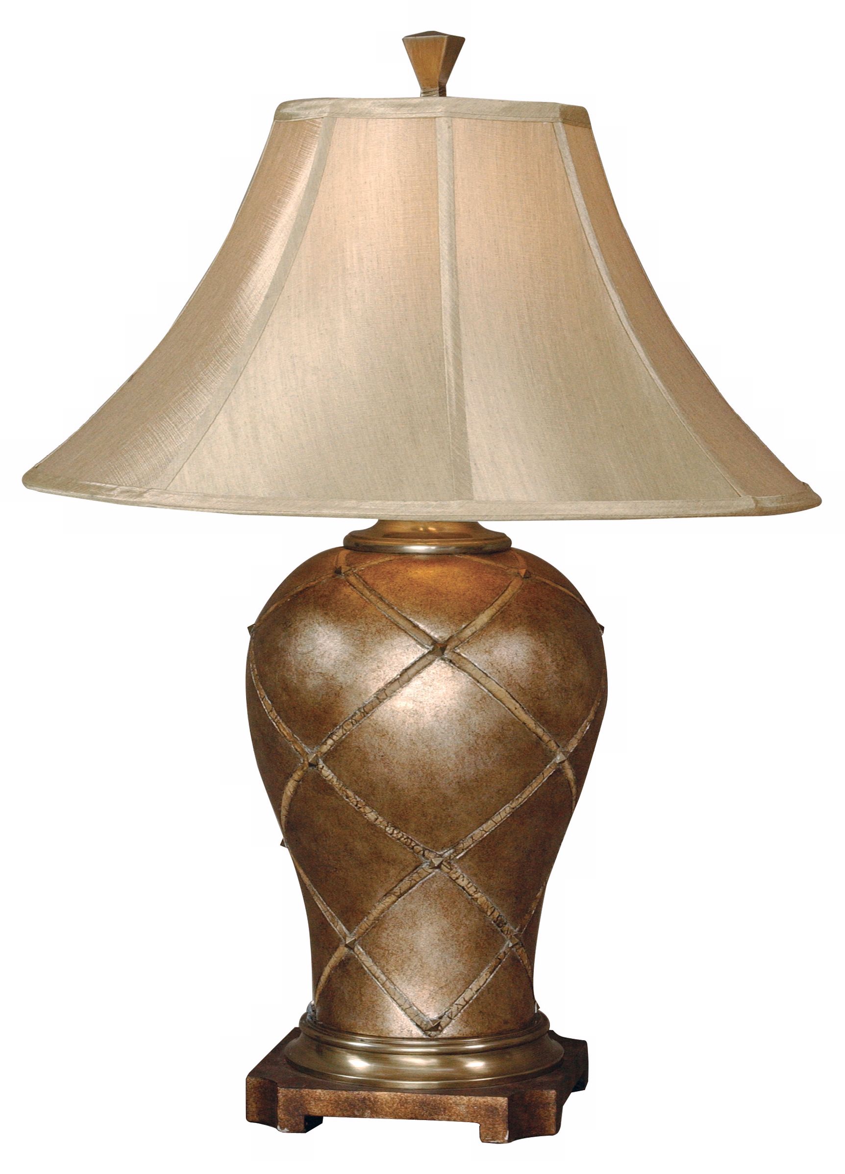 Uttermost Crisscross Eggshell Table Lamp