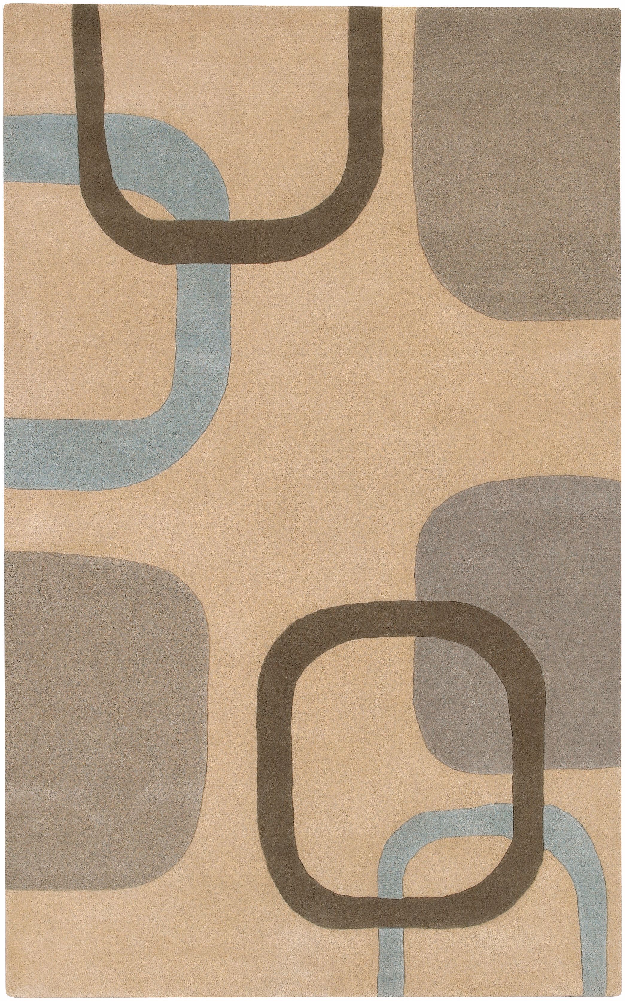 Flowing Dreamy Beige Handmade Rug